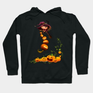 Graphic Style Halloween witch Hoodie